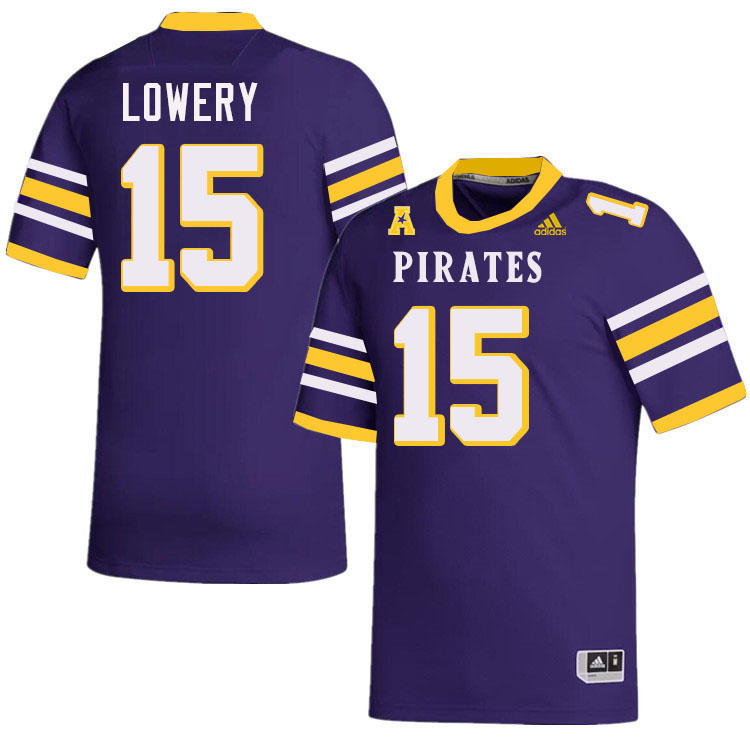 #15 Jordy Lowery East Carolina Pirates College Football Jersey Stitched-Purple #15 Jordy Lowery East Carolina Pirates College Football Jersey Stitched-Purple